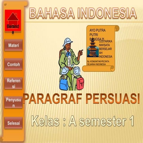 Presentasi paragraf persuasi kelompok 3 kelas a semester 1 | PPTX