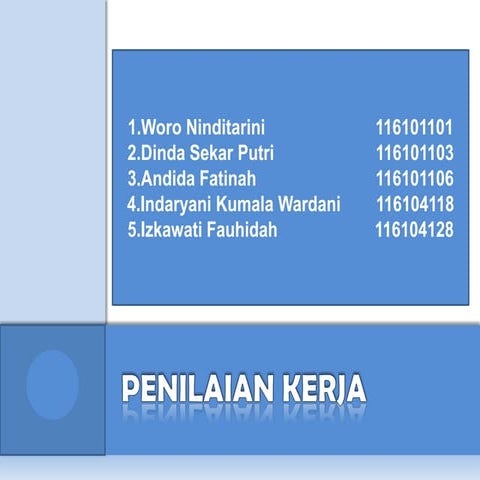 Penilaian Kerja
