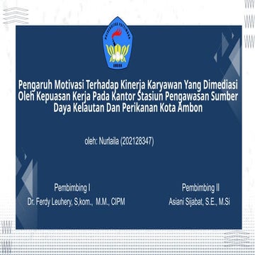 presentasi Nur untuk proposal pertama pada hari senin