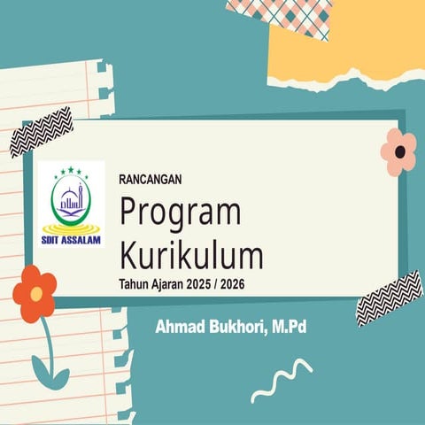 Rancangan Program Kurikulum SDIT Assalam Tahun Ajaran 2025/2026 ...
