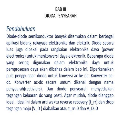 Presentasi rangkaian dioda penyearah