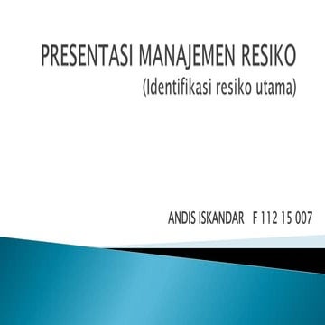 Presentasi resiko utama
