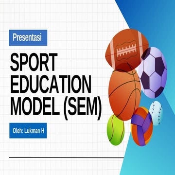 Presentasi Sport Education Model dalam PJOK | PDF