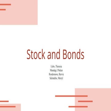 Presentasi SFM-Stock and Bonds financial | PPT