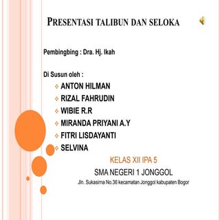  talibun dan seloka