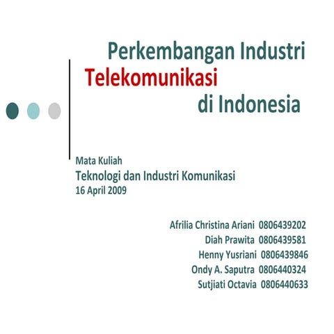 Presentasi telekomunikasi