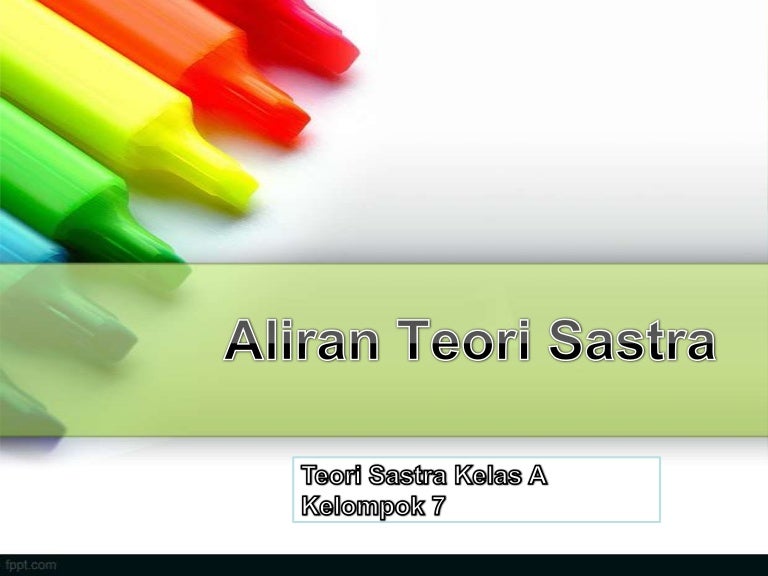 Aliran Teori Sastra