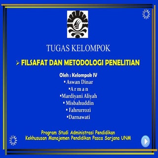 Metodologi Penelitian dalam Ilmu Fi...