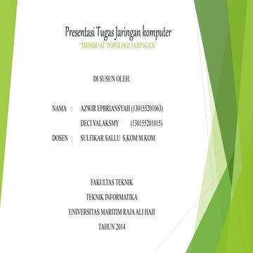 Presentasi tugas jaringan komputer Instalasi Sisitem Operasi Linux dan Konfig...