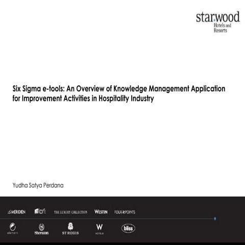 Implementation of Knowledge Management in Starwood
