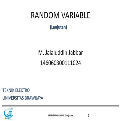 Presentasi variabel random