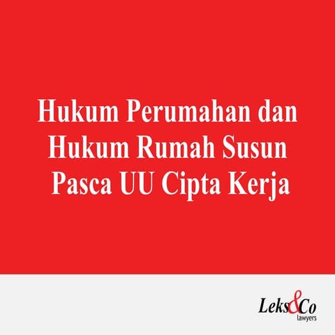 Hukum Rusun dan Hukum Perumahan