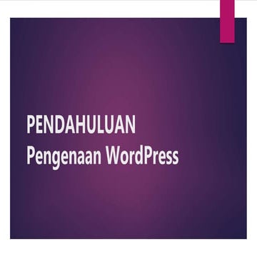 Presentasi wordpress