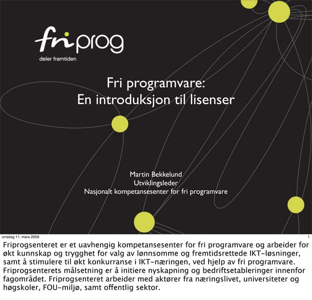 Fri programvare og lisenser