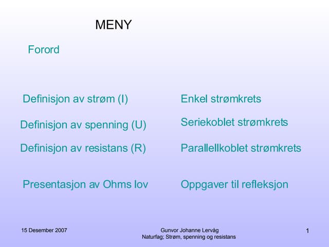 Elektrisitet Pp Pptx
