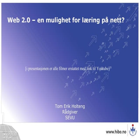 Presentasjon for Profesjonshøgskolen. HBO