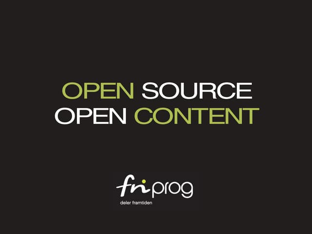 Open Source, Open Content