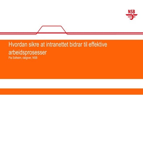 Intranett i NSB-konsernet