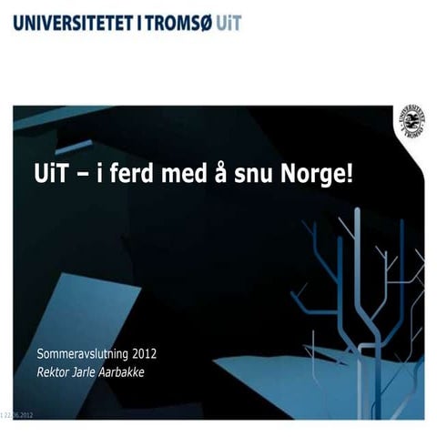 Rektors tale - sommer 2012