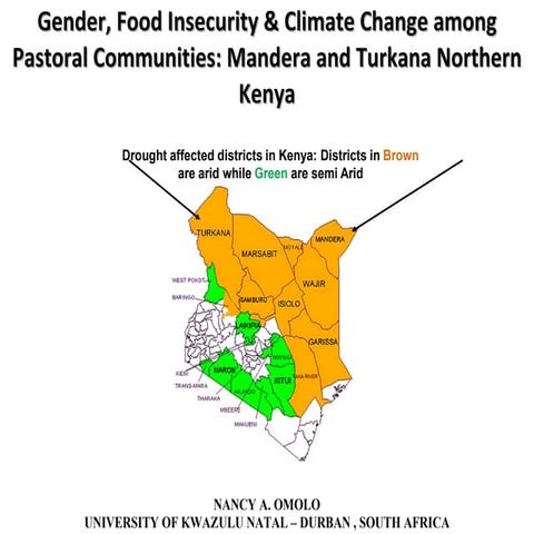 Nancy A. Omolo: Gender, food insecurity and climate change amongst pastoral c...