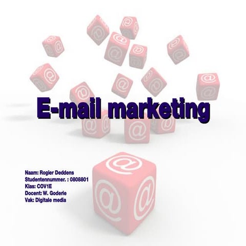 Presentatie Emailmarketing | PPT