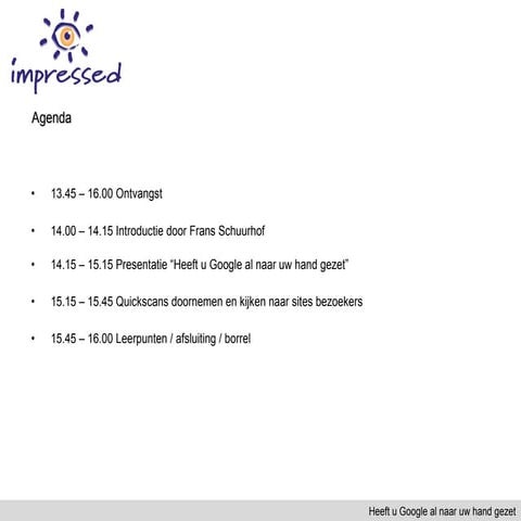 Presentatie impressed