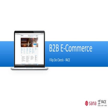 Customer Experience: B2B e-commerce FACE