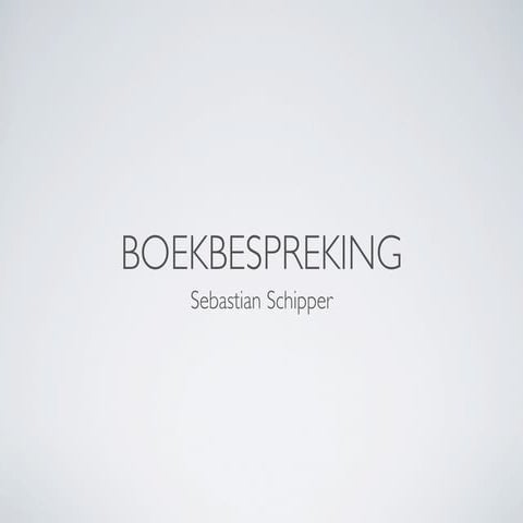 Presentatie boekbespreking Get Social
