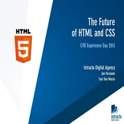 The Future of HTML and CSS | PPT