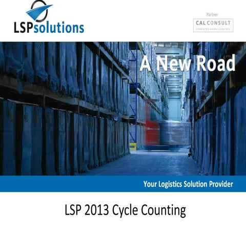 Presentatie cycle counting 2013