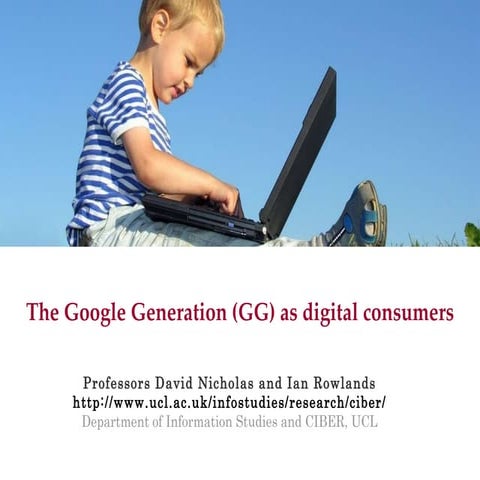 Presentatie david nicholas & iand rowlands