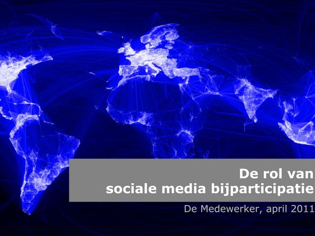 Participatie 3.0 - De Medewerker