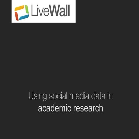 Social Data in Academic Research