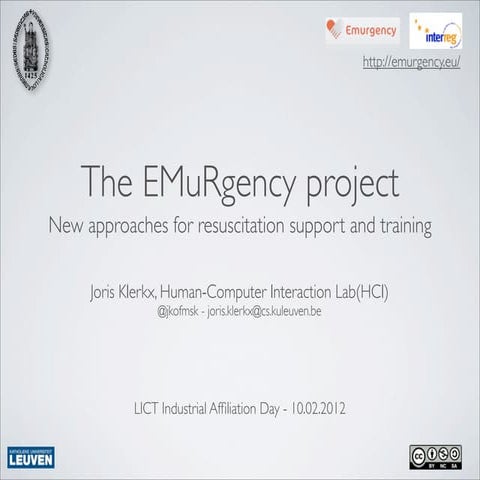 EMuRgency project - LICT Industrial affiliation day