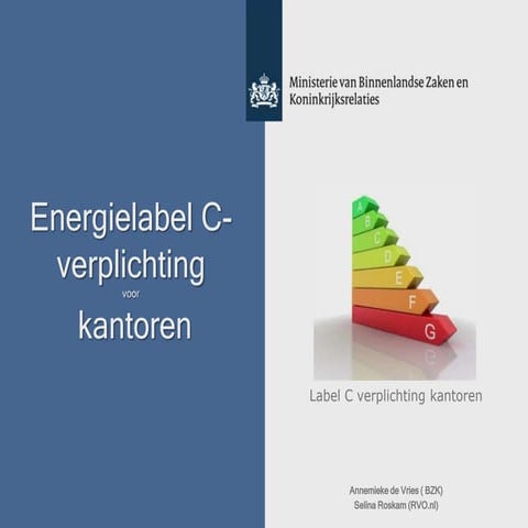 Energielabel c verplichting kantoren in 2023