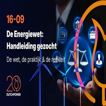 Presentatie De Energiewet - Handleiding gezocht - Energy Fact - Marien Boonman