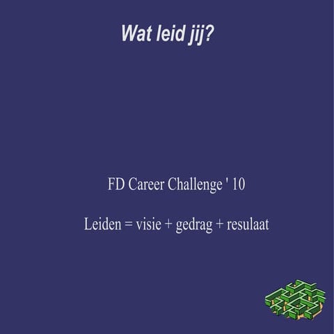 Presentatie Essay Fd Career Challenge