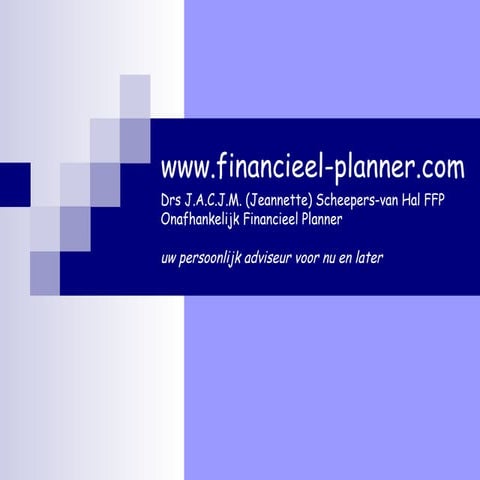 Presentatie www.financieel-planner.com | Financial Industry | Industries