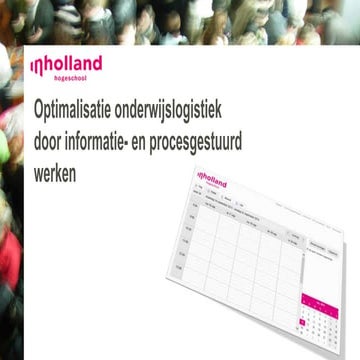 Presentatie inholland Onderwijslogistiek