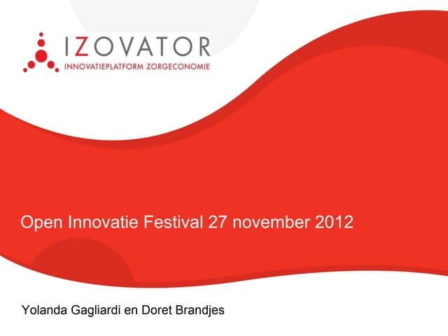 Presentatie innovatiefestival