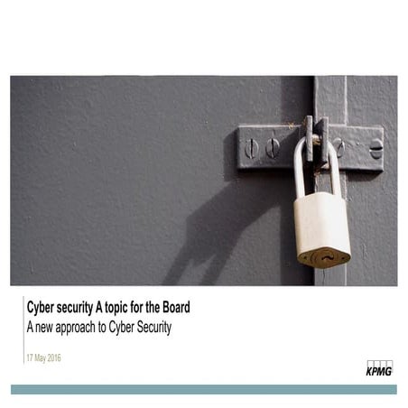 Cybersecurity op de bestuurstafel