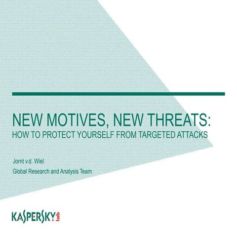 Presentatie Kaspersky over Malware trends en statistieken, 26062015