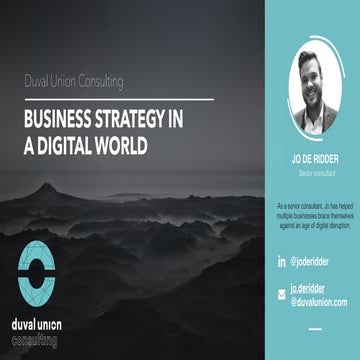 Business Strategy For a Digital World