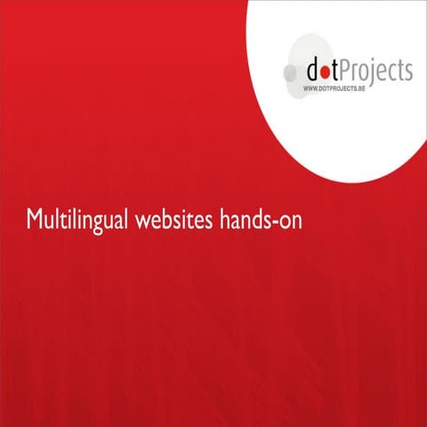 Multilingual websites handson