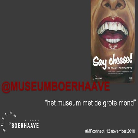 Presentatie mfconnect Museum Boerhaave en Twitter