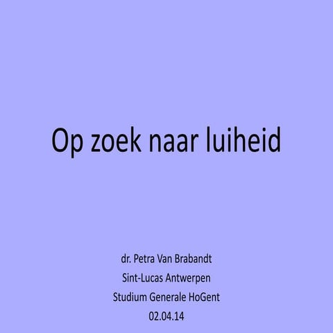 Powerpoint Petra Van Brabandt