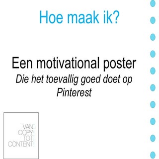 Presentatie pinterest poster maken