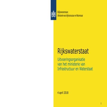 Presentatie Rijkswaterstaat 2018