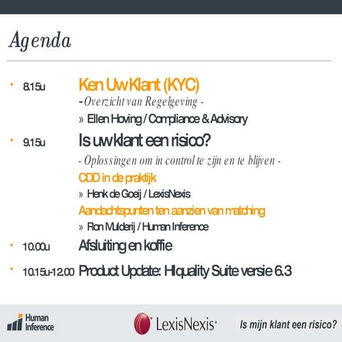 Is uw klant een risico?