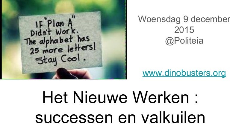 Successen en valkuilen van Het NIeuwe Werken